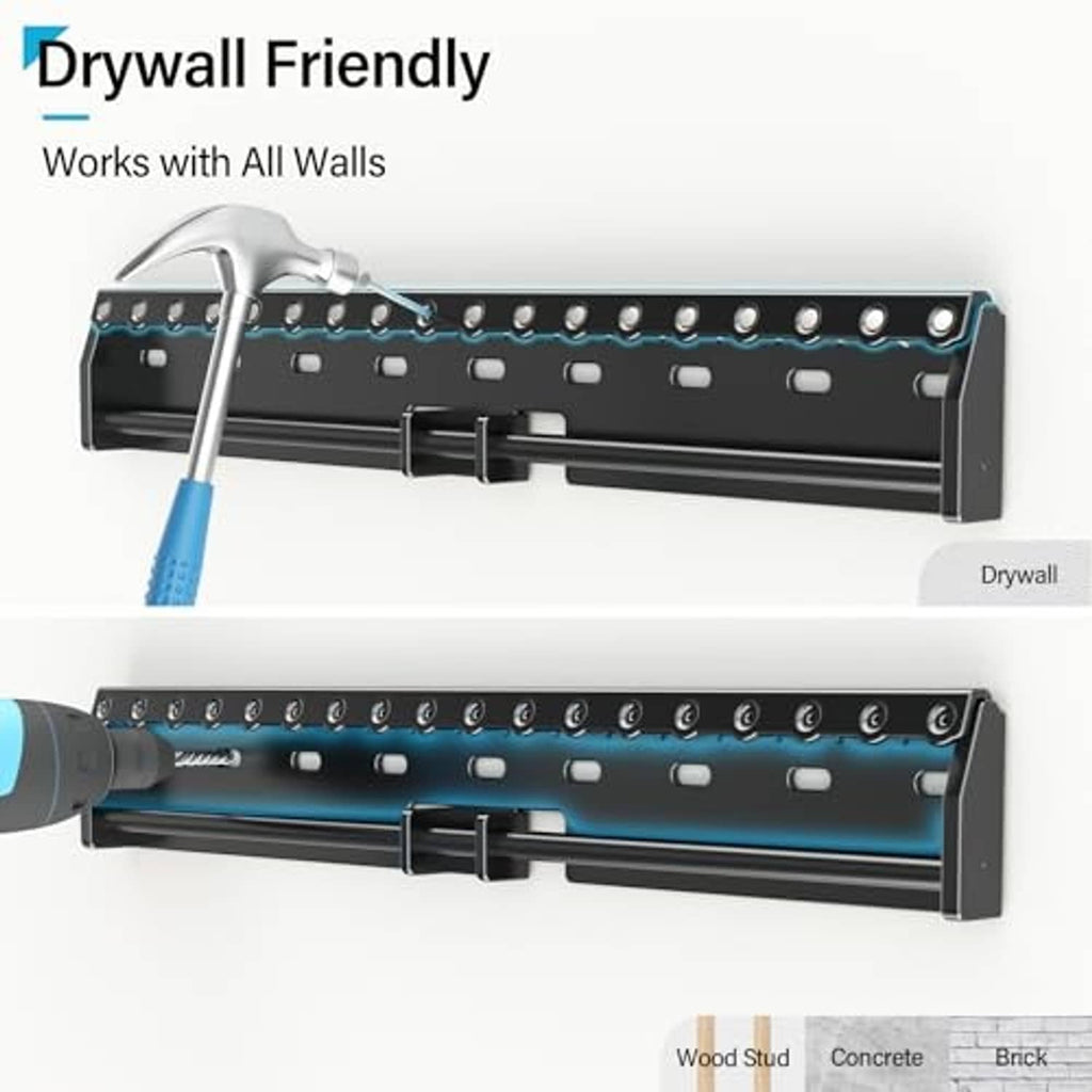 Drywall-friendly TV wall mount bracket with toggle-style mounting mechanism