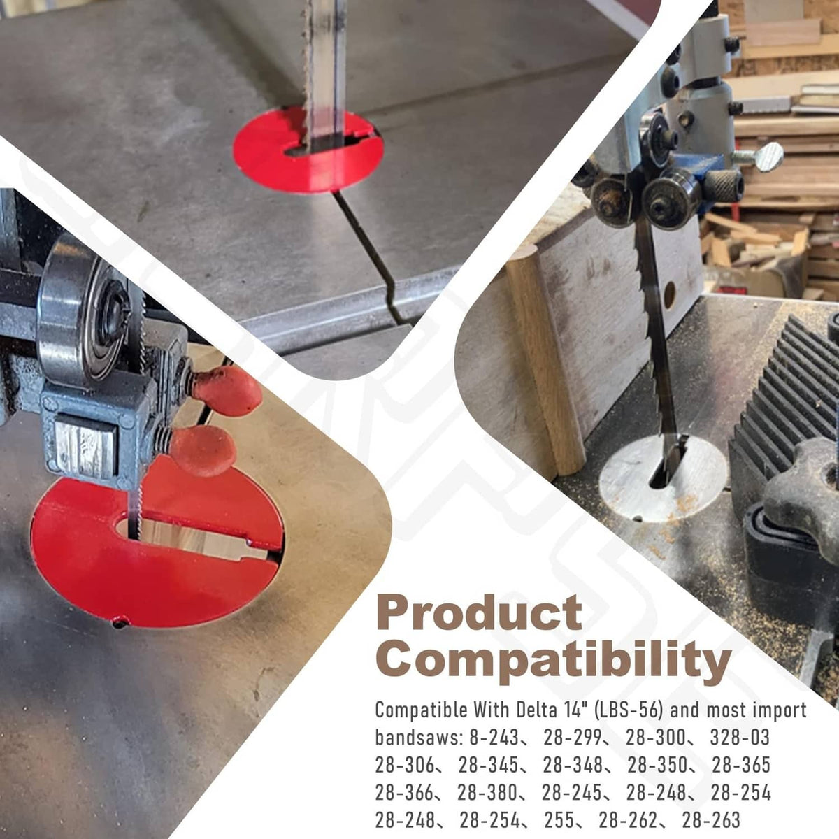 Circular metal table insert in a drill press setup for installation