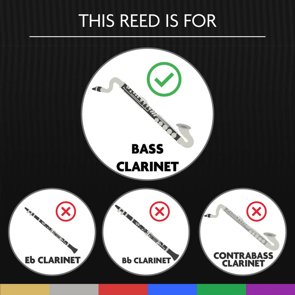 Bass clarinet compatibility graphic with a green checkmark