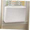 Cream double-insulated AC cover with quilted texture, sized for small units.