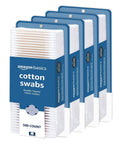 Front view of several cotton swab packs with double-tipped 100% cotton