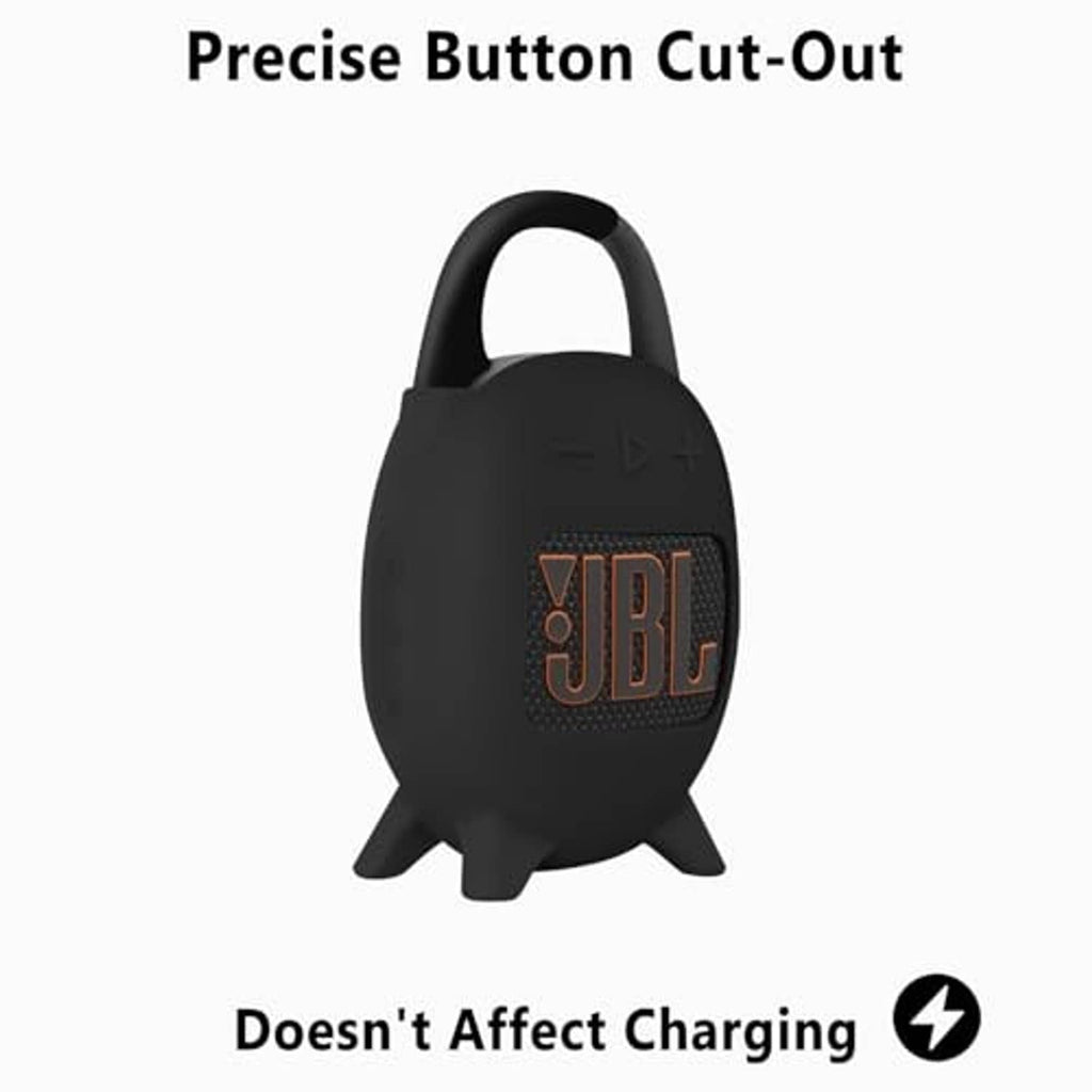 Black silicone carrying case with handle and precise button cutout