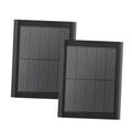 Black square solar panel pair with thin grid surface