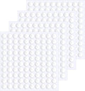 Double-sided adhesive dot sheets with round clear pads, removable tack for sticking items