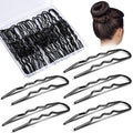 RivetOak 50Pcs 3 Inches U Shaped Hair Pins Ballet 1 Count (Pack of 50), black(3 inch)