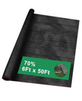 Black 70% shade plant sun screen cloth, rolled fabric sheet for outdoor use