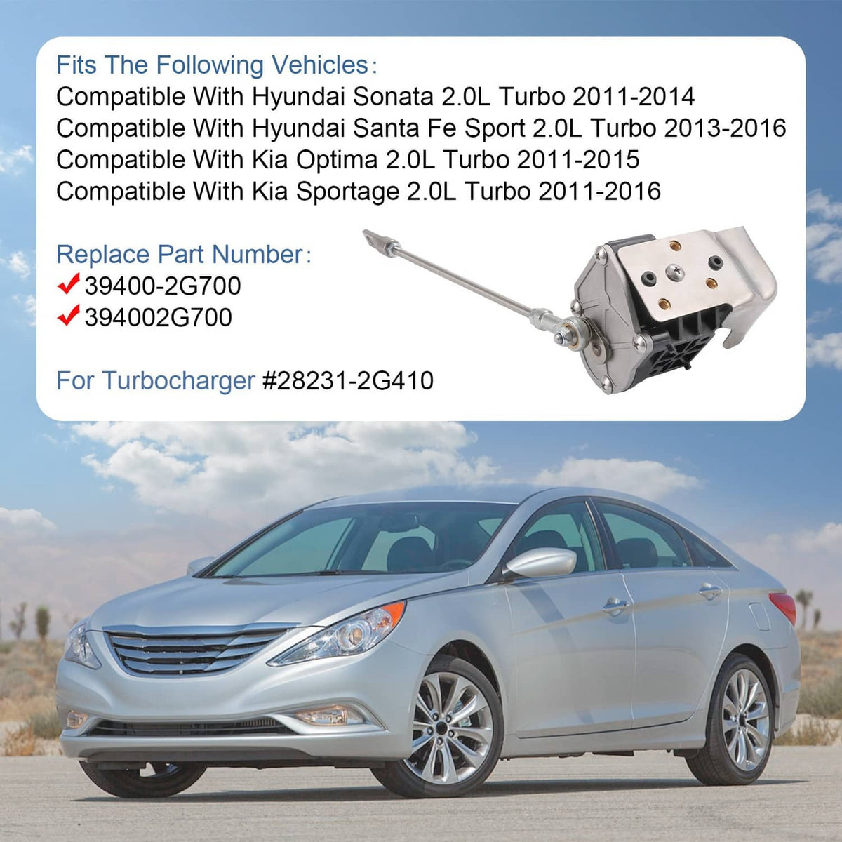 Turbo wastegate actuator with metal mounting plate and long steel control rod