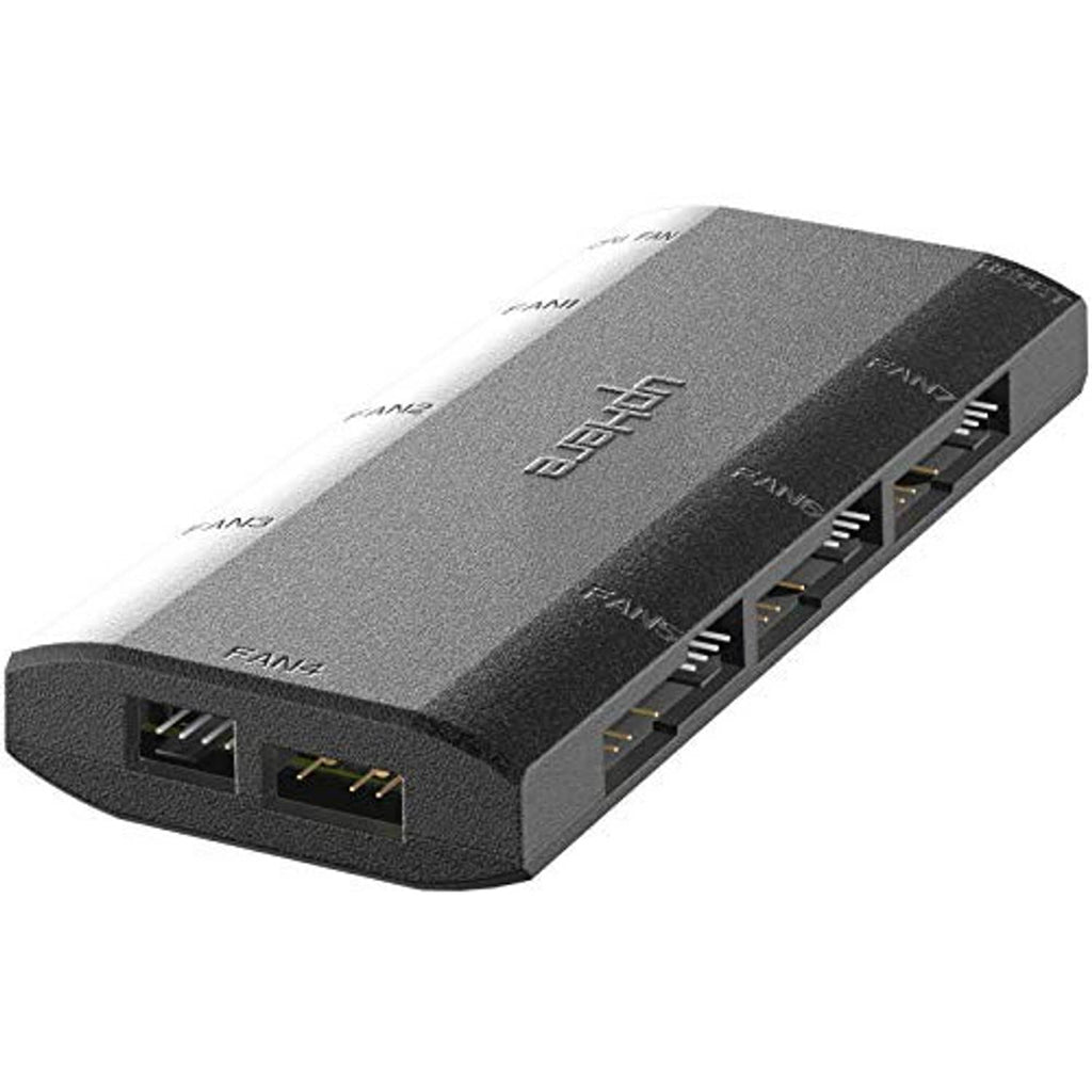 UDHERE fan hub/splitter with multiple front fan ports and compact black body