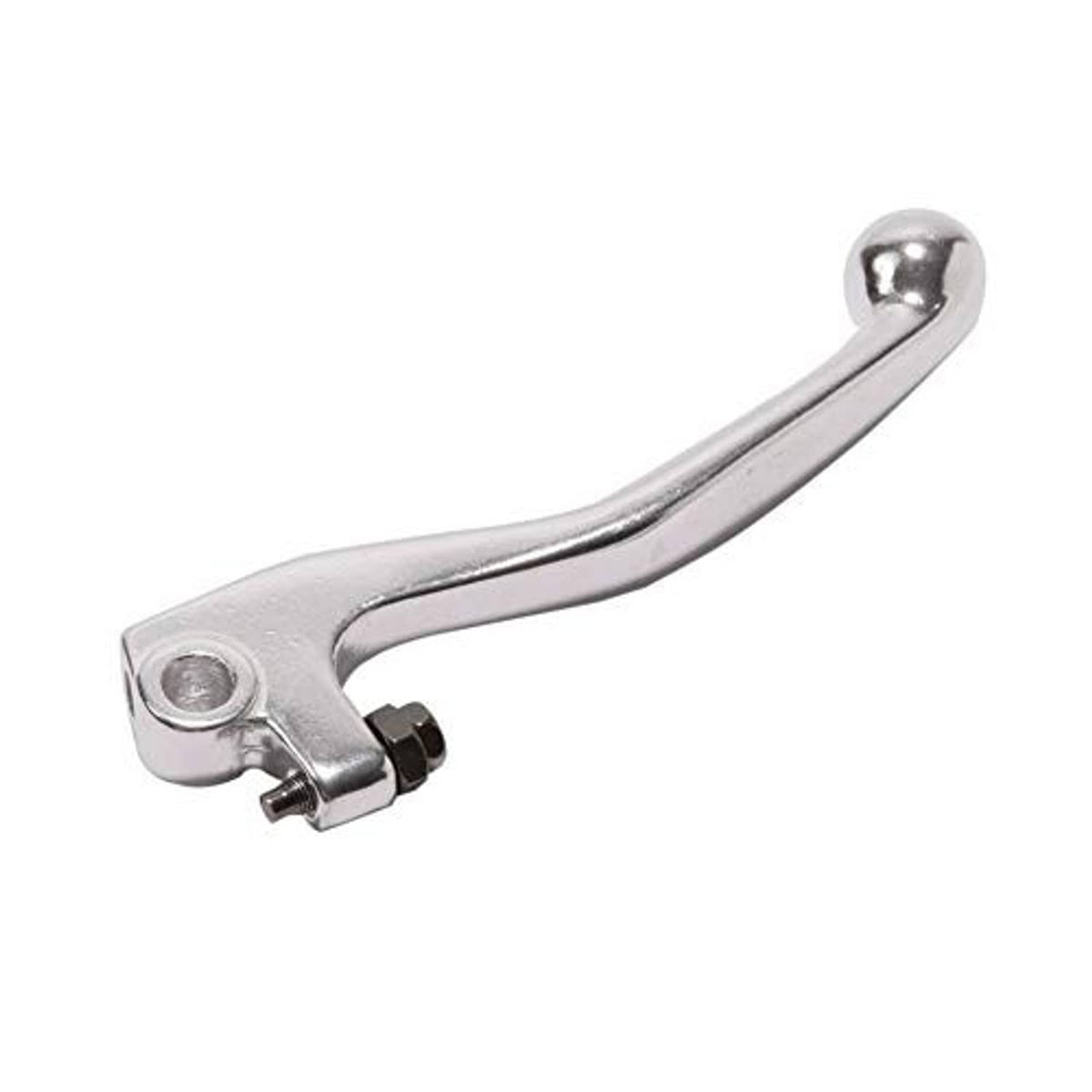 Polished OEM style brake lever, curved handle with ball end