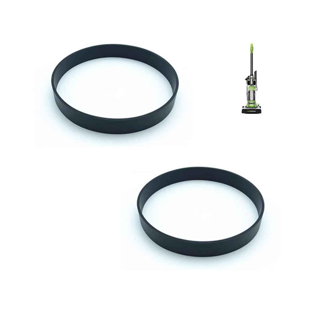 Set of two black flat replacement vacuum belts