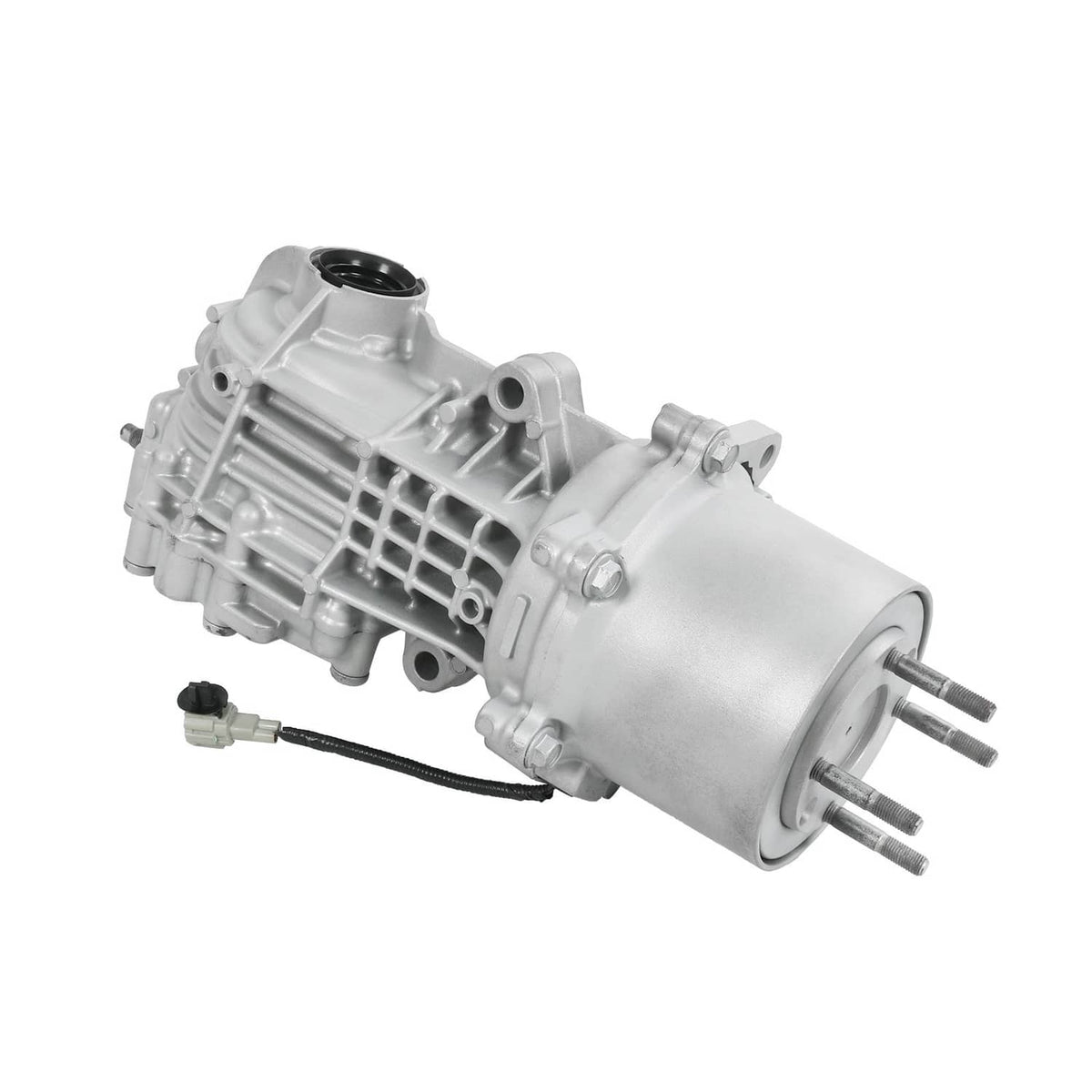 Rear axle differential carrier assembly with mounting flange and axle output shafts