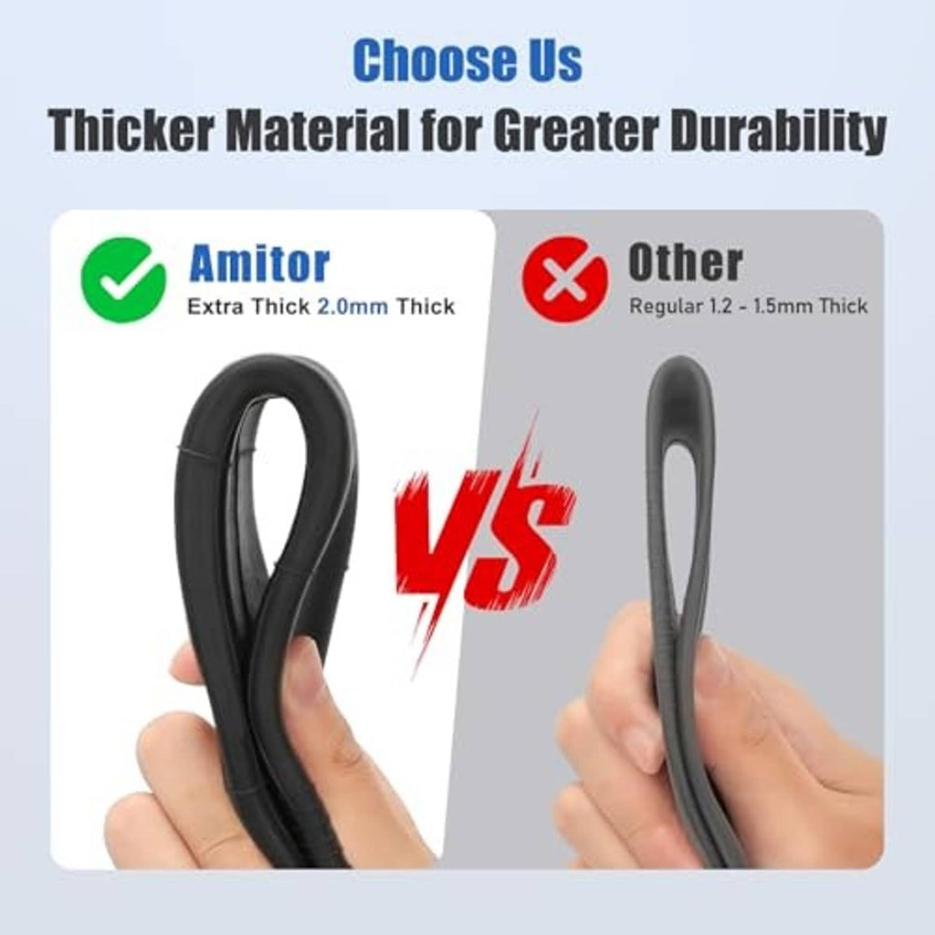 Thicker black scooter inner tube shown for greater durability