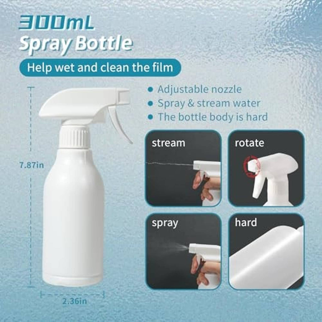 300ml spray bottle with adjustable nozzle for wetting car window film during tinting