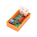 5-pin AC CDI ignition module, orange housing, green PCB, white connector plugs