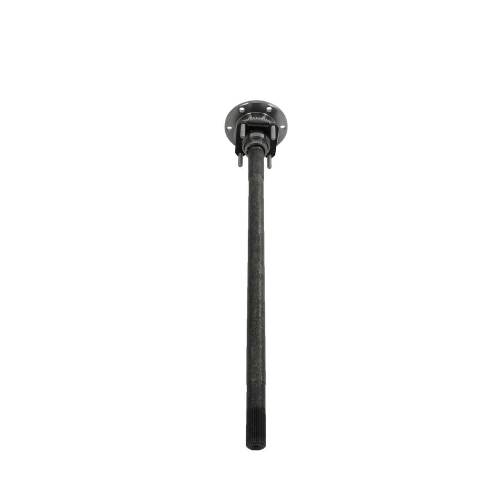 Rear axle shaft with bearing hub, round flange face and long metal shaft