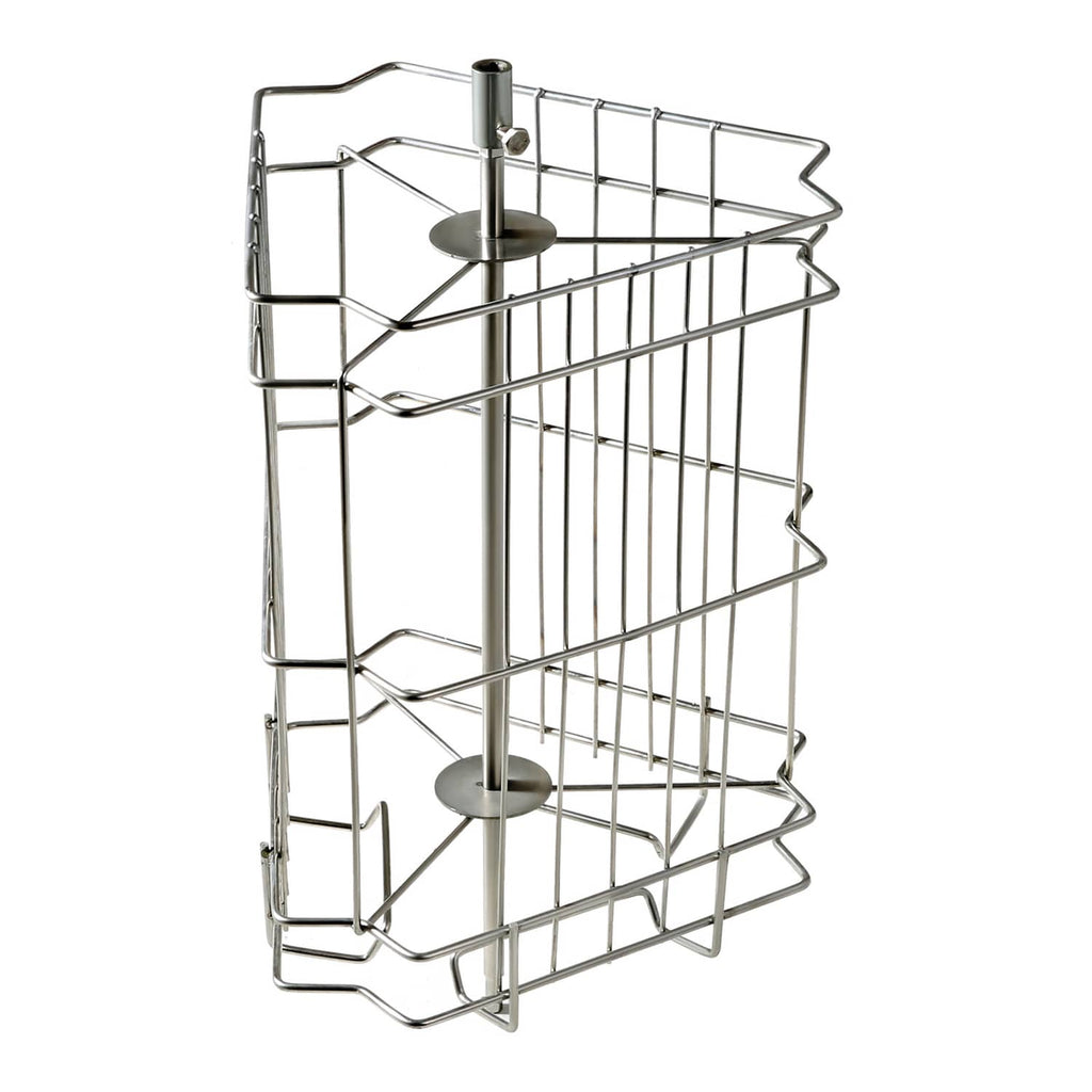 3-deep frame wire basket insert with two circular supports for honey extraction