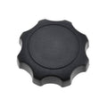 Black car seat adjustment handle knob with star-shaped grip
