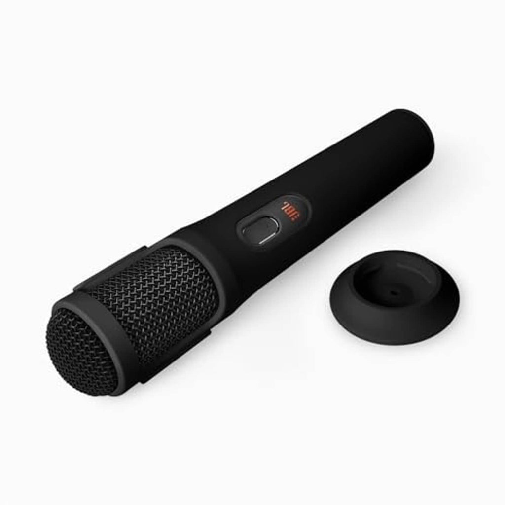 Black silicone mic cover with textured mesh end and separate base cap