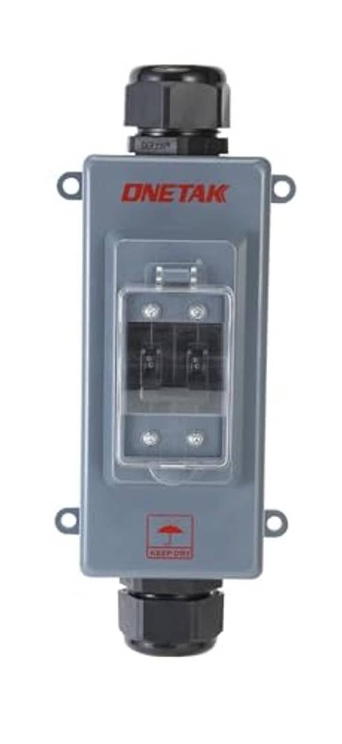 DNETAK grey power adapter switch box with clear terminal cover, 240V 30A
