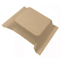 Tan golf cart seat back cover, contoured panel with cutout edges