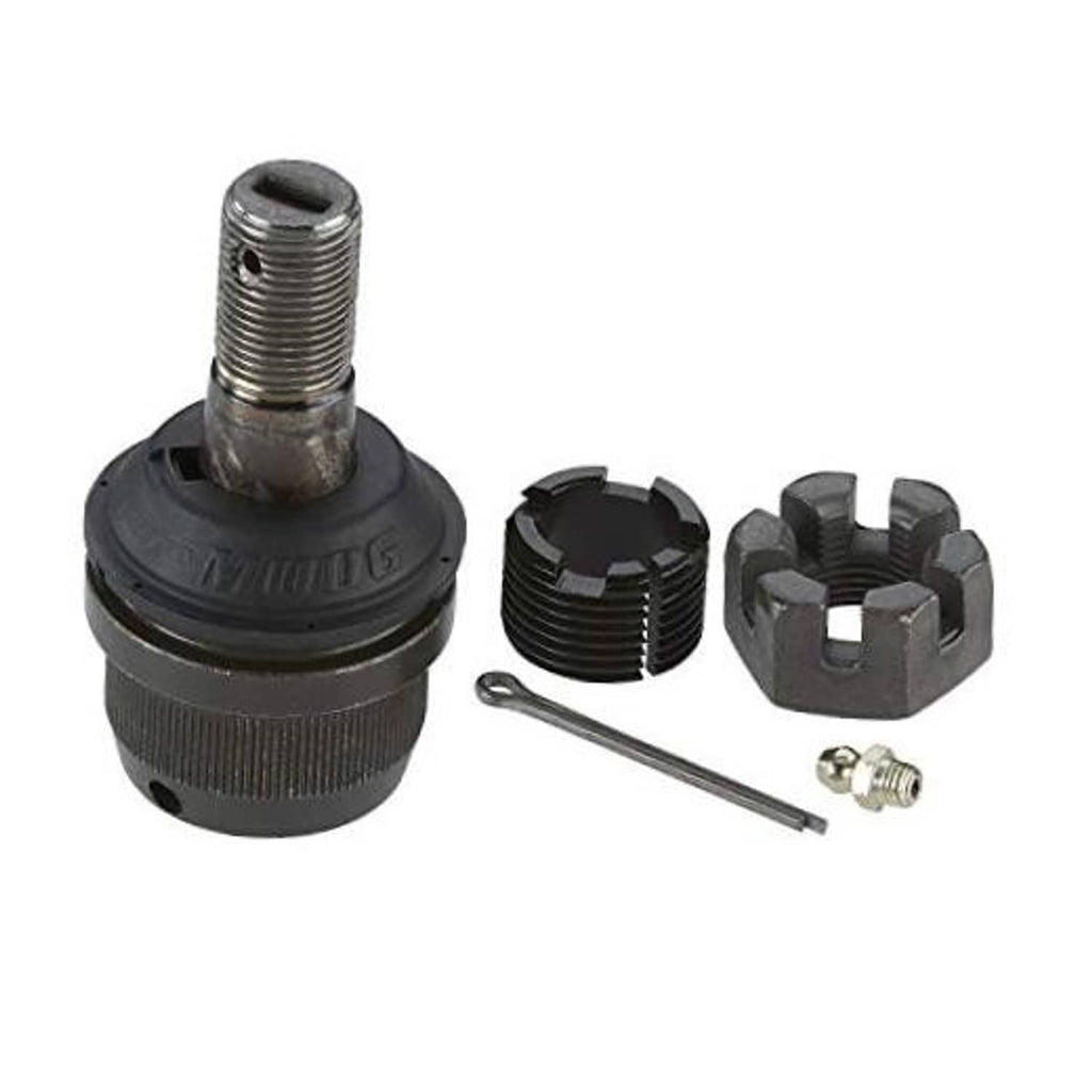 Front upper suspension ball joint with mounting hardware and cotter pin