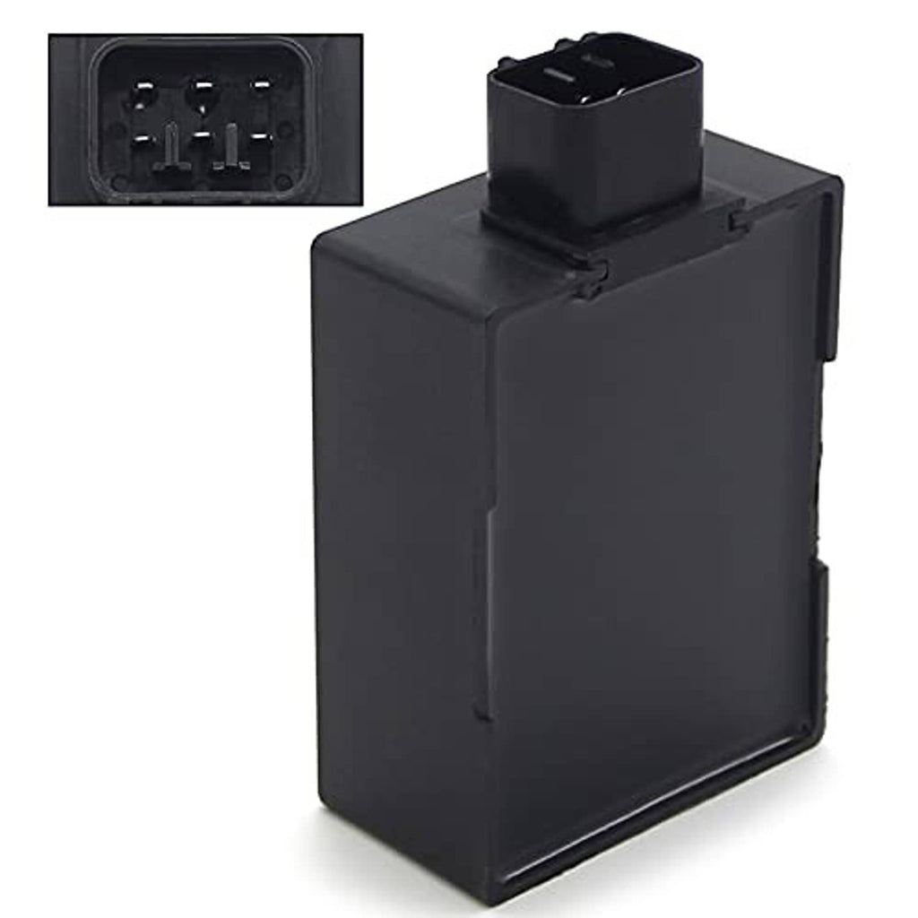 Black CDI ignition control module with side connector and wiring port