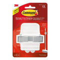 Command broom grippers, 2-pack, white and gray for damage-free hanging