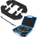 Black camshaft holding and timing alignment tool with long alignment pin and case
