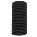 Black polyester bungee shock cord, tightly coiled spring line