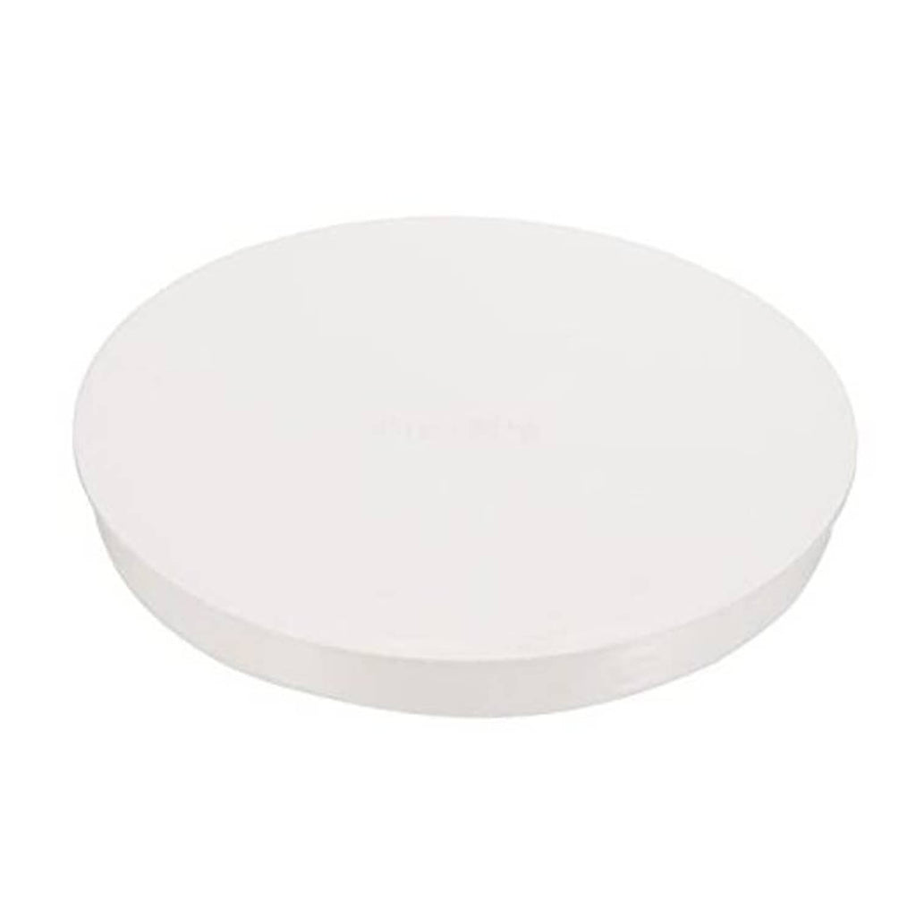 White round PVC pipe end cap plug, flat top
