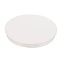 White round PVC pipe end cap plug, flat top