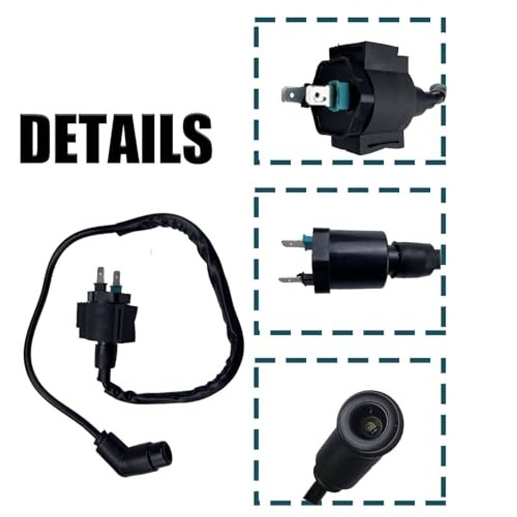 Wiring harness and CDI connector with molded black plug and multi-pin electrical leads
