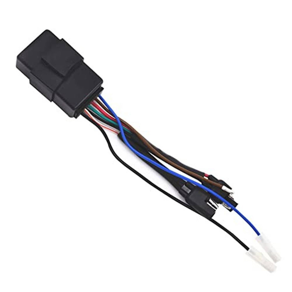 CDI ignition control box with black connector plug and bundled color wires