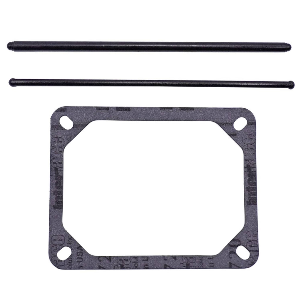 Metal valve cover gasket, rectangular with embossed seal pattern and four corner holes