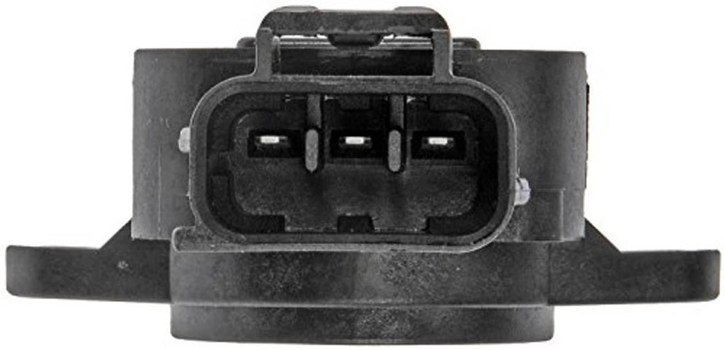 Throttle position sensor rear view with rectangular electrical connector