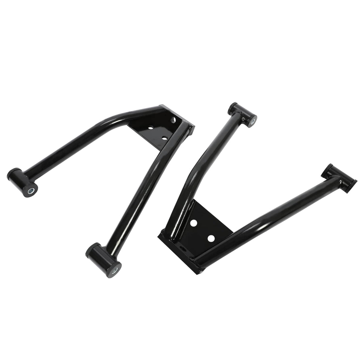 Black double A-arm lift kit brackets with mounting holes and bushings