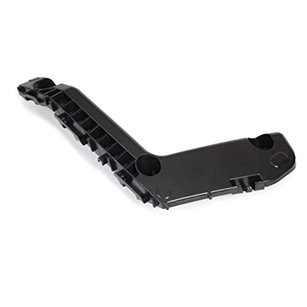 Front bumper bracket cover support mount, black plastic grille-style trim