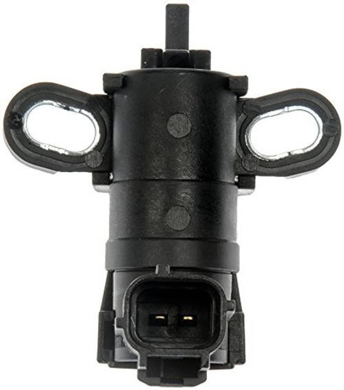 Black crankshaft position sensor with two oval openings and 3-pin connector