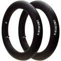 Pair of black 3.00/3.25/3.50-16 dirt bike inner tubes with valves