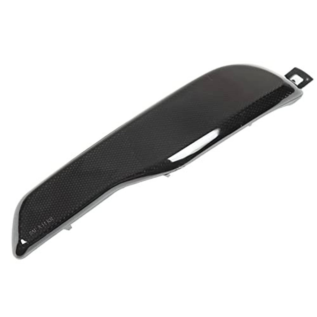 Smoky black textured rear bumper reflector lens with mounting bracket