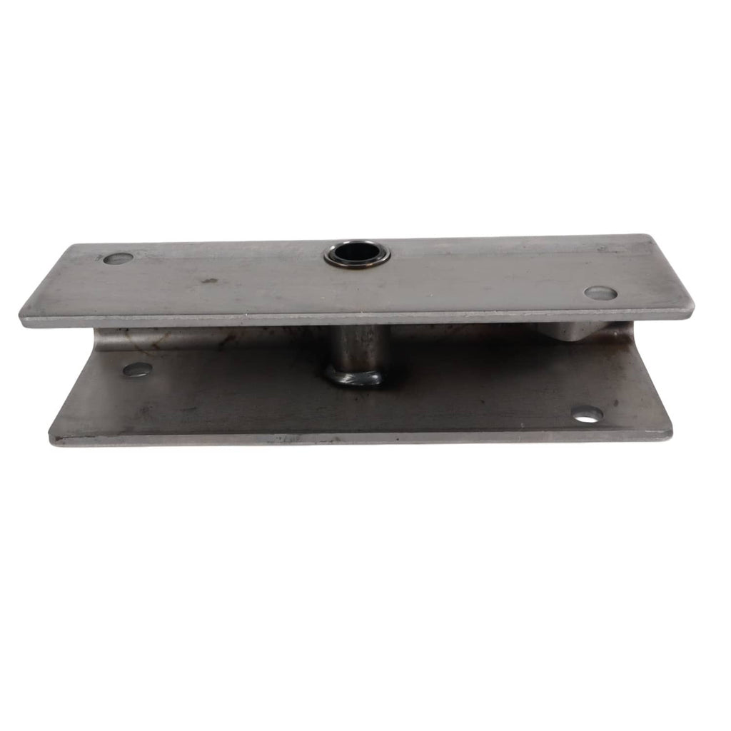 Steel equalizer bracket with raised center bushing and side mounting holes