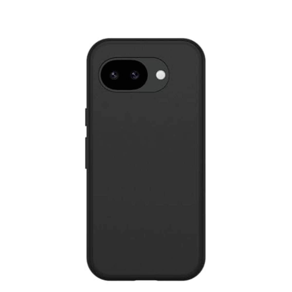 Black phone case with raised camera ring and cutouts for buttons