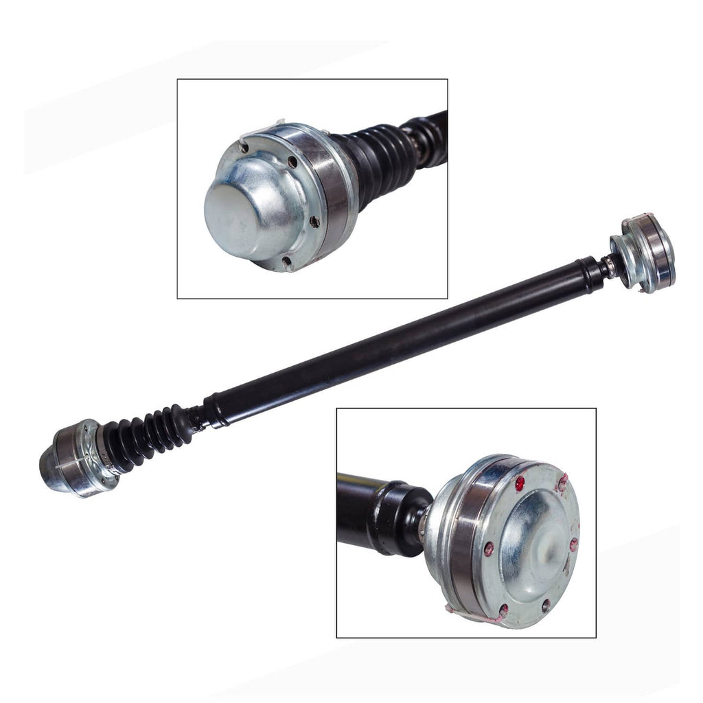 Front drive shaft propeller assembly with black shaft and metal yoke ends