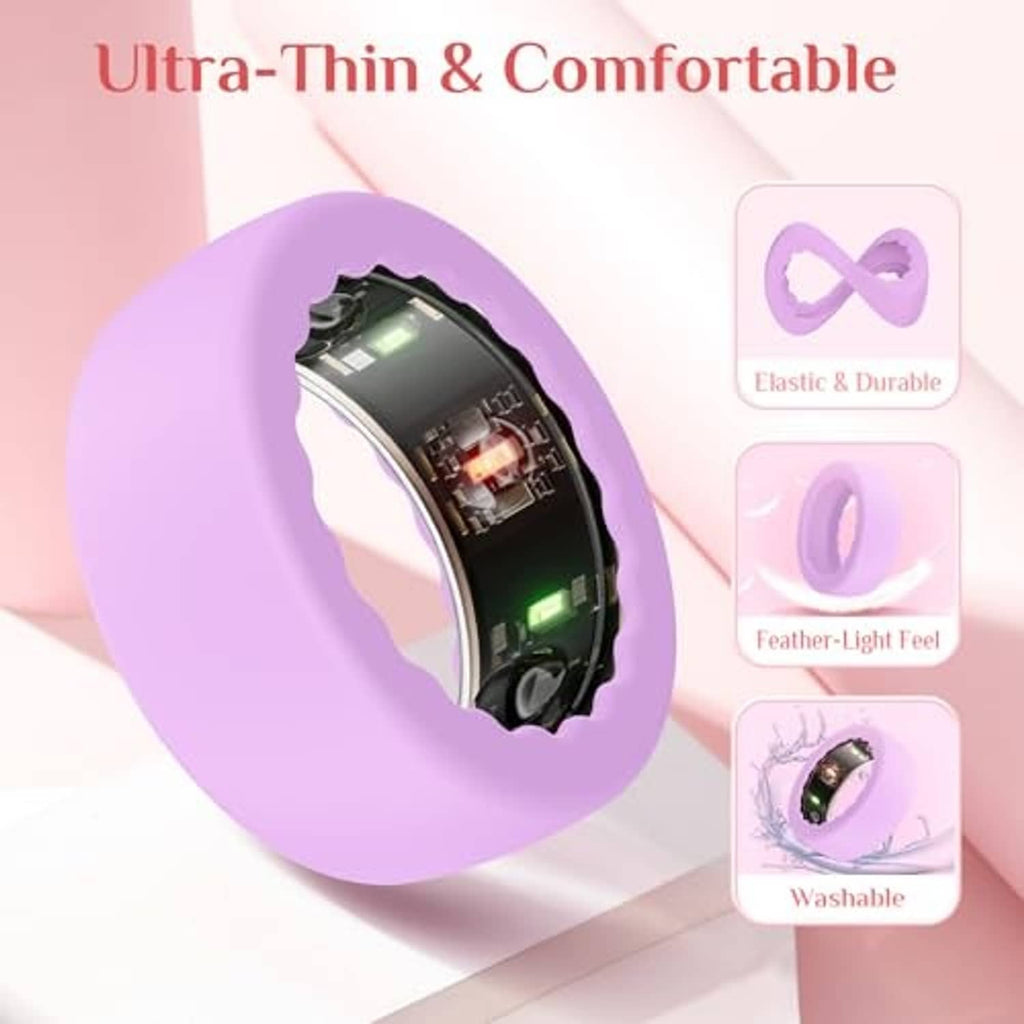 Ultra-thin ring cover, lavender, with open interior view