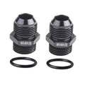AN10-AN10 ORB male O-ring boss adapter fitting set with two rubber O-rings