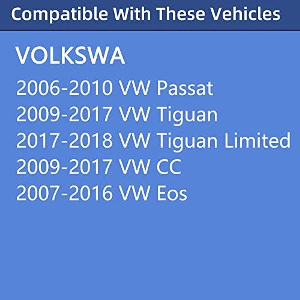 Fuel tank gas cap compatibility list, blue text panel