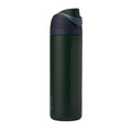 Dark green insulated stainless steel water bottle with FreeSip lid, 24 oz