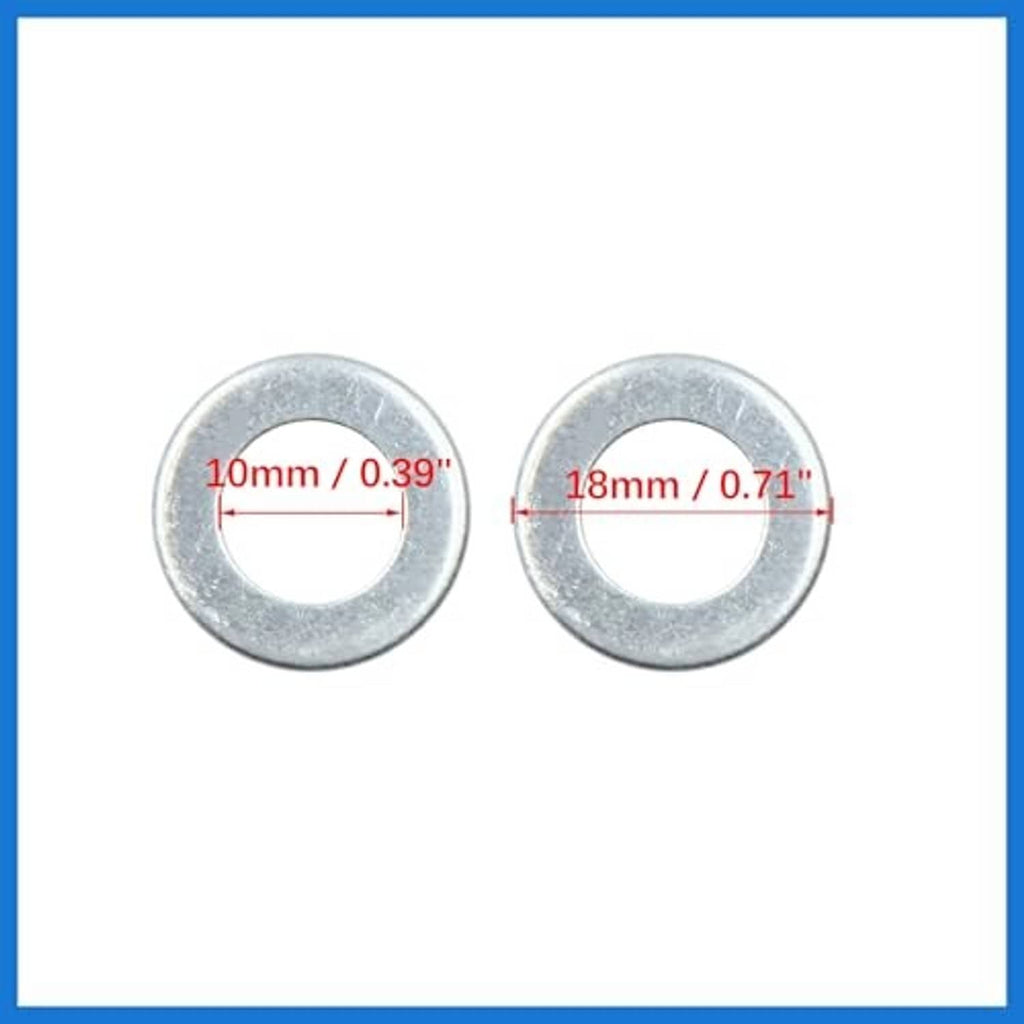 Crush washer gasket pair, 10mm inner hole and 18mm outer diameter