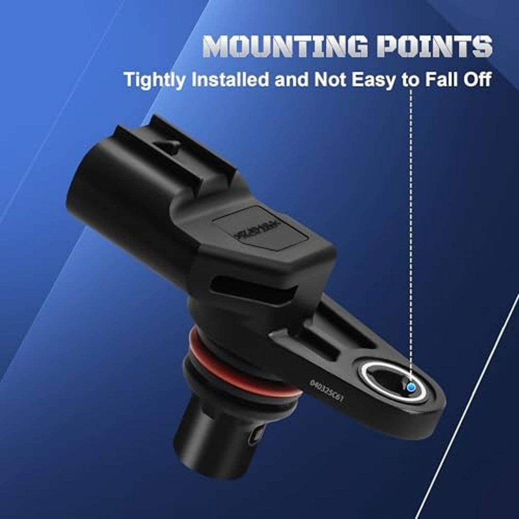 Camshaft position sensor with red sealing ring and mounting point detail