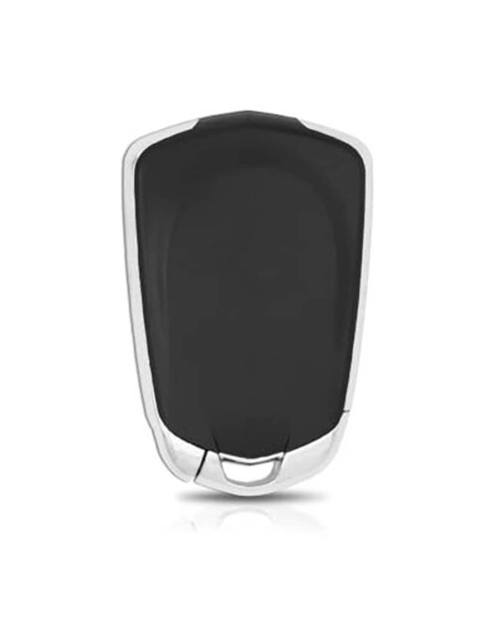 Black key fob cover replacement shell, showing the smooth back side with light gray edges